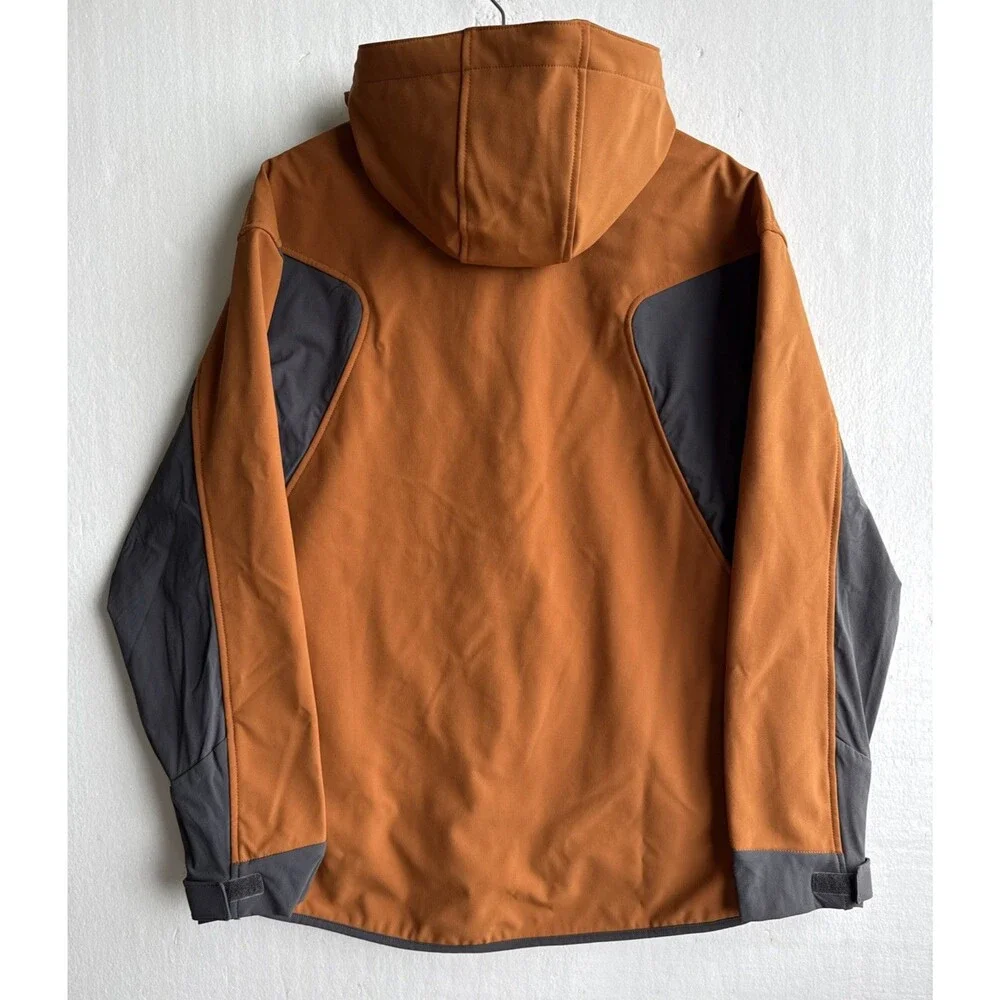 NWT Duluth Trading Co Black Hills Windfront Zip Off Hooded Jacket Men's Large